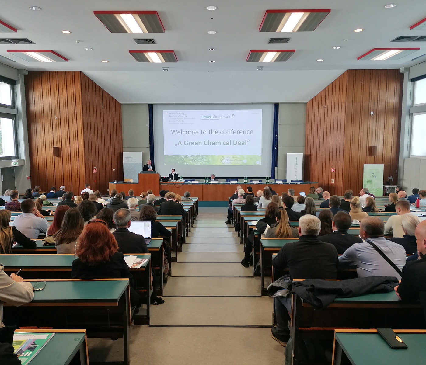 Blick aus dem Auditorium